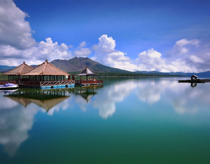 Mt. Batur volcano and Lake Batur